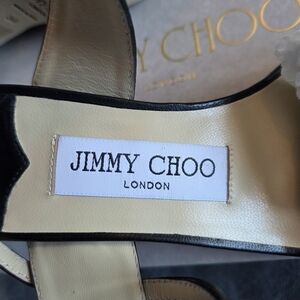 NWT Jimmy Choo Black and Gold Sandals